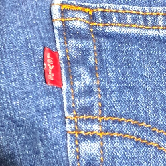 Y2K Levis Womens Bootcut Blue Denim Jeans Medium Wash Stretch Cotton Blend Size - Picture 10 of 10